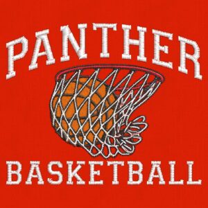 Panther Basketball with Hoop