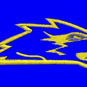 Wilton Beavers Head Outline on Royal