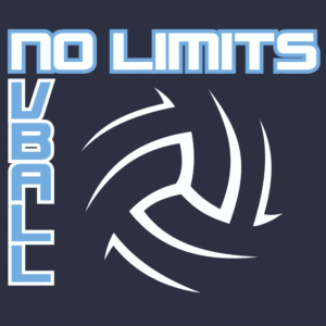 No Limits Volleyball Square on Navy