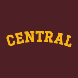 Central Michigan Football CENTRAL Arched Block Text LC