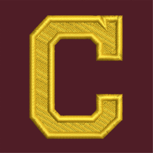 Central Michigan University C Logo LC Central Arched Tackle Twill FB