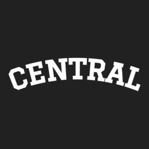 Central Michigan CENTRAL Block Arched Text