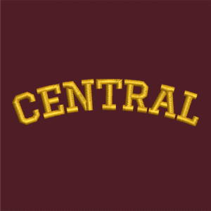Central Michigan CENTRAL Block Arched Text HATS