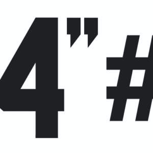 Central Michigan Football 4 Inch 2 Color Player Numbers SLEEVE